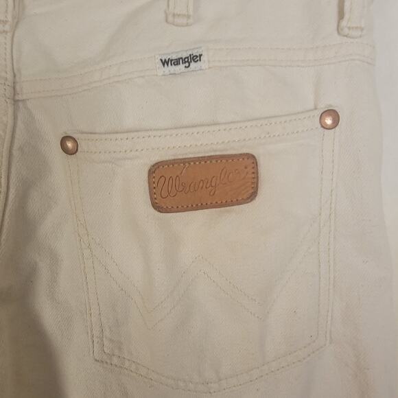 Wrangler Worldwide Midrise Wide Leg cream jeans Size 26 Boho Classic Retro - Picture 10 of 12